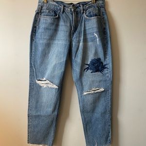 All Saints Embellished Boyfriend Jeans Size 29